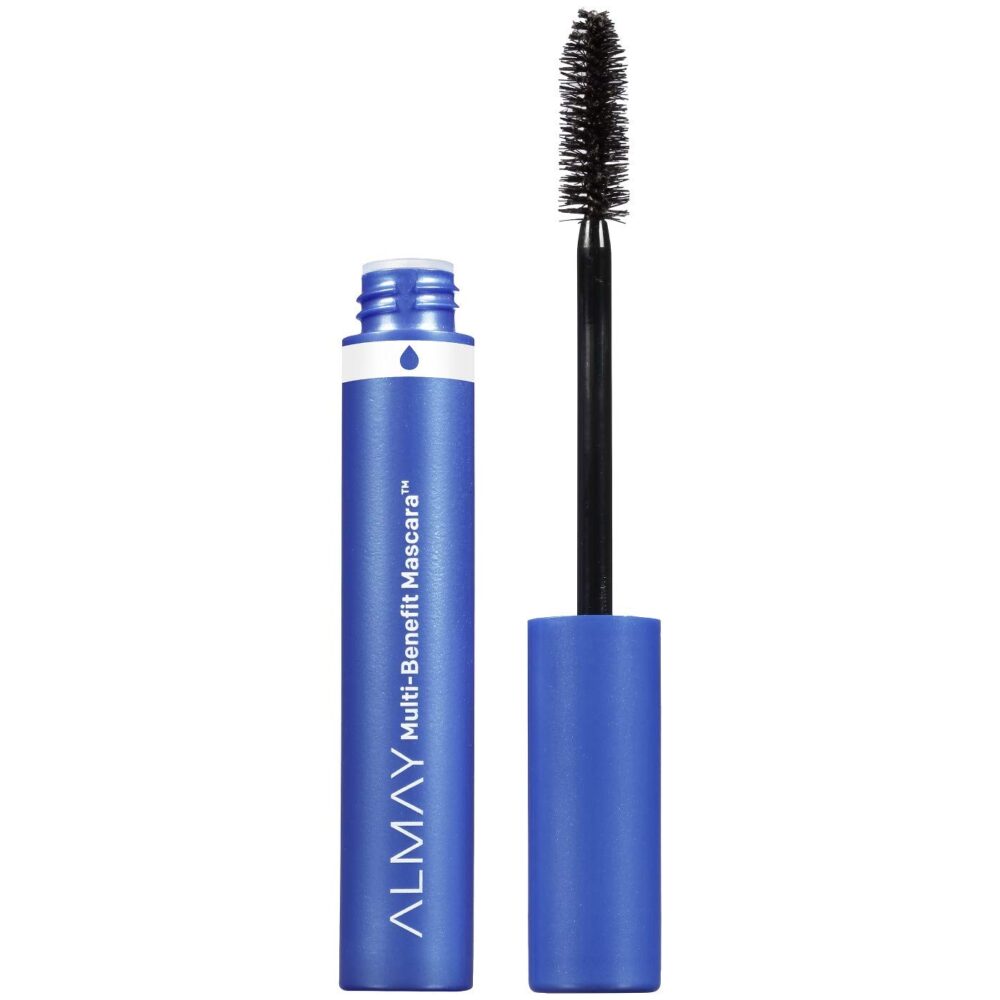 Waterproof Mascara by Almay, Multi-Benefit Eye Makeup, Ophthalmologist Tested, Fragrance-Free, Hypoallergenic, Black, 0.24 Oz-one-buy-club