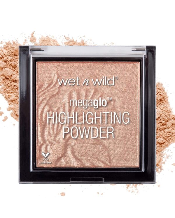 Wet n Wild MegaGlo Highlighting Powder, Highlighter Makeup, Shimmer Glow, Natural Pink Precious Petals-one-buy-club